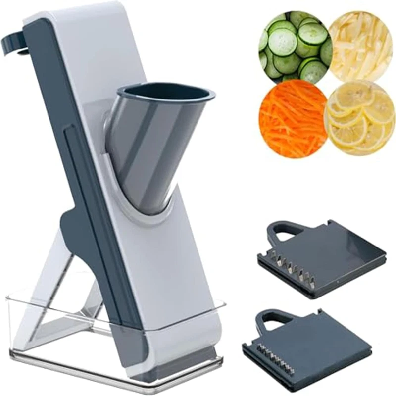 Eletronova Safe Mandoline Slicer For Kitchen Vegetable Slicer Container French