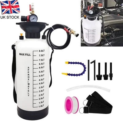 8L Pneumatic Transmission Gearbox Oil Filling Pump Tool W/5pcs Adaptor Kit