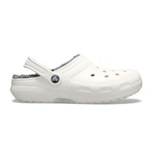 New Mens CROCS BAYA LINED CLOG 203591-10M WHITE / GRAY US 5-10 TAKSE