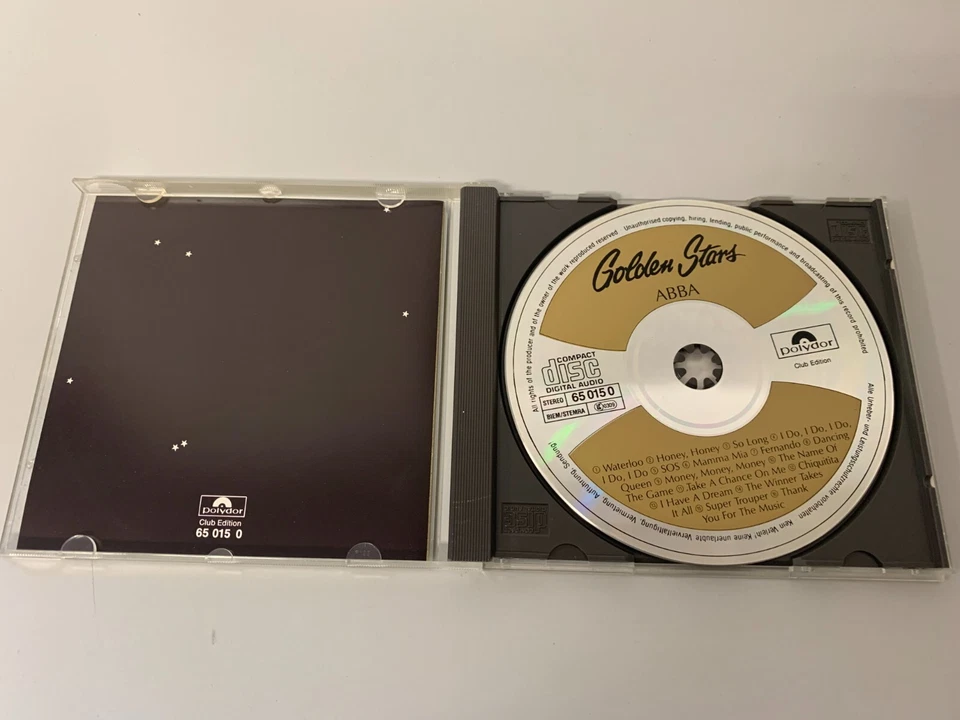 ABBA – Golden Stars (Club Edition) - CD (65 015 0) - Waterloo,Honey,SOS,Mamma Mi - Bild 2 von 3