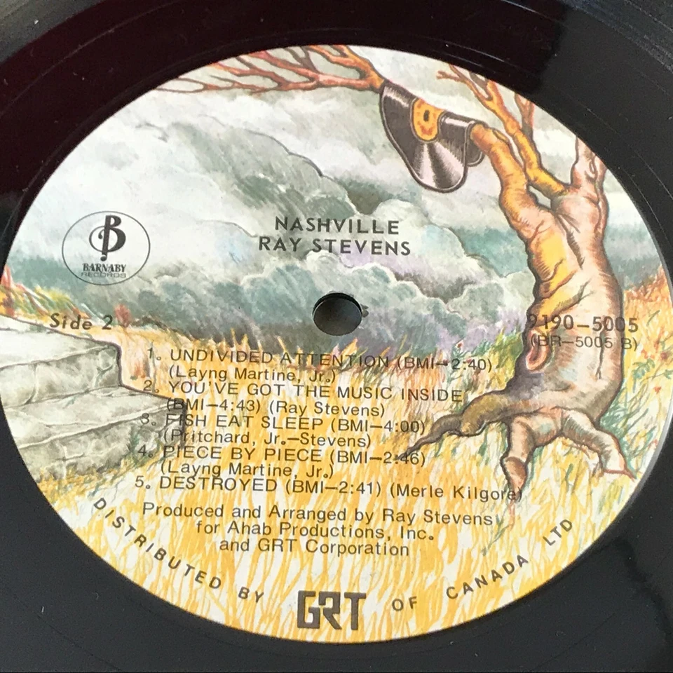 RAY STEVENS Nashville - 1973 USA VINYL LP Fish Eat Sleep Piece By Destroyed - Image 3 of 3
