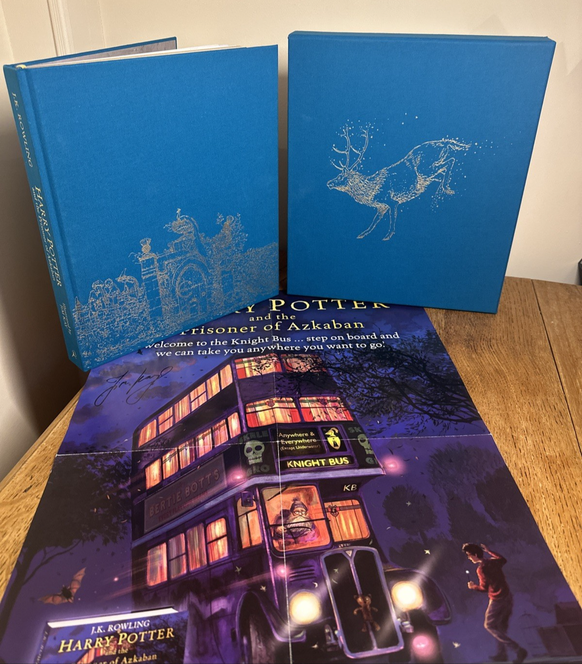 Harry Potter and the Prisoner of Azkaban Deluxe Illus. Slipcased HB Ed SIGNED