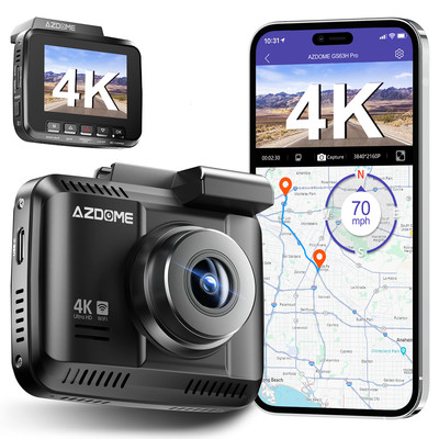 AZDOME 4K Dash Cam WiFi＆GPS ADAS Video Recorder Kamera for car APP Parkmonitor