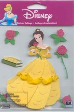 Licensed DISNEY Princess BELLE with flowers Theme stickers 62510 Fast FREE Ship 
