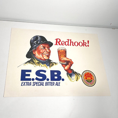 Rare Poster - REDHOOK E.S.B.Ale (Extra Special Bitter Ale) Seattle Wa.