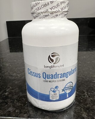 Longlifenutri Cissus Quadrangularis Xtreme Supports Joint & Bone Health 180 Caps