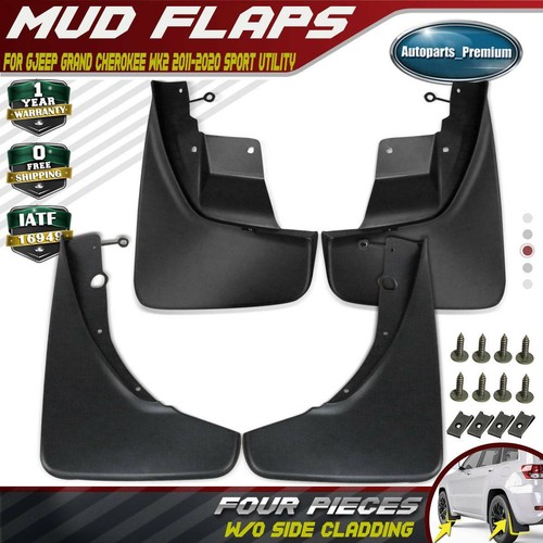 Front & Rear Set of 4 Mud Flaps Splash Guards for Jeep Grand Cherokee
