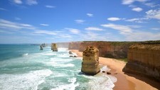 Landscape australia twelve apostles coast cliff rock Custom Gaming Mat Desk