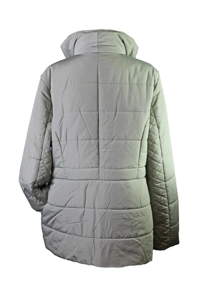 CENTIGRADE Lagenlook Feminine Steppjacke Wattierte Winter Jacke Grau NEU Gr.42  - Bild 4 von 4