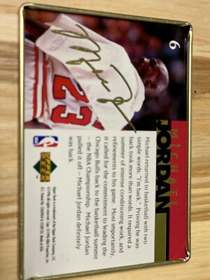 1996 Upper Deck Michael Jordan #6 Jordan Metal VERY RARE