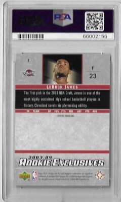 その他 UD rookie exclusives Lebron James card 2003-04 Upper Deck Rookie Exclusives LeBron James Rookie Card #1