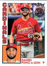 2019 Topps '84 Topps Rookies #84RDP Daniel Ponce De Leon St. Louis Cardinals