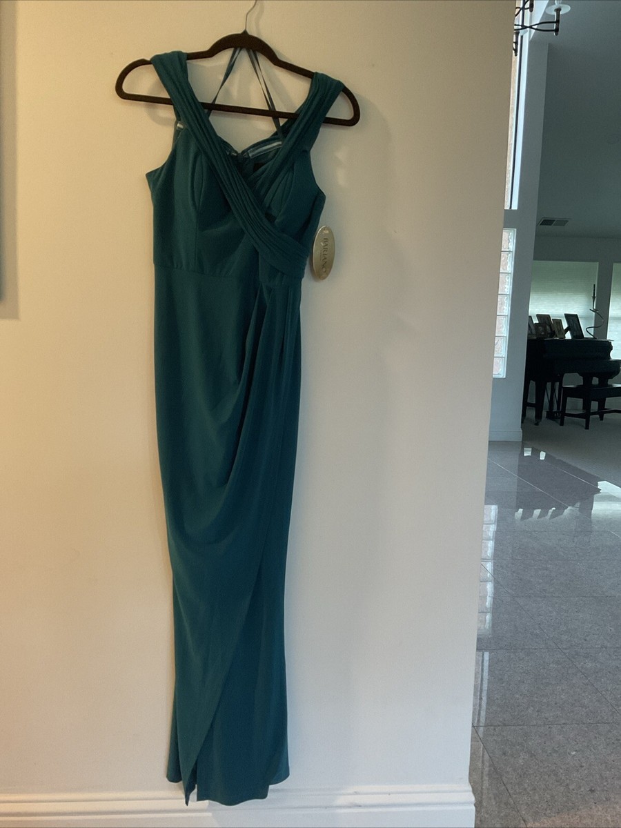bariano green dress Suzy Fitted Fishtail Gown Green | Bariano main image 1