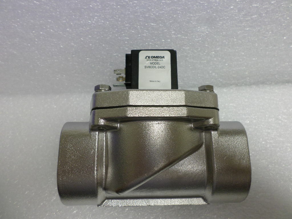 OMEGA-FLO 2-Way 316 Stainless Steel Solenoid Valve 1 1/4 , 8 W