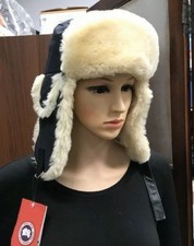 shearling pilot hat