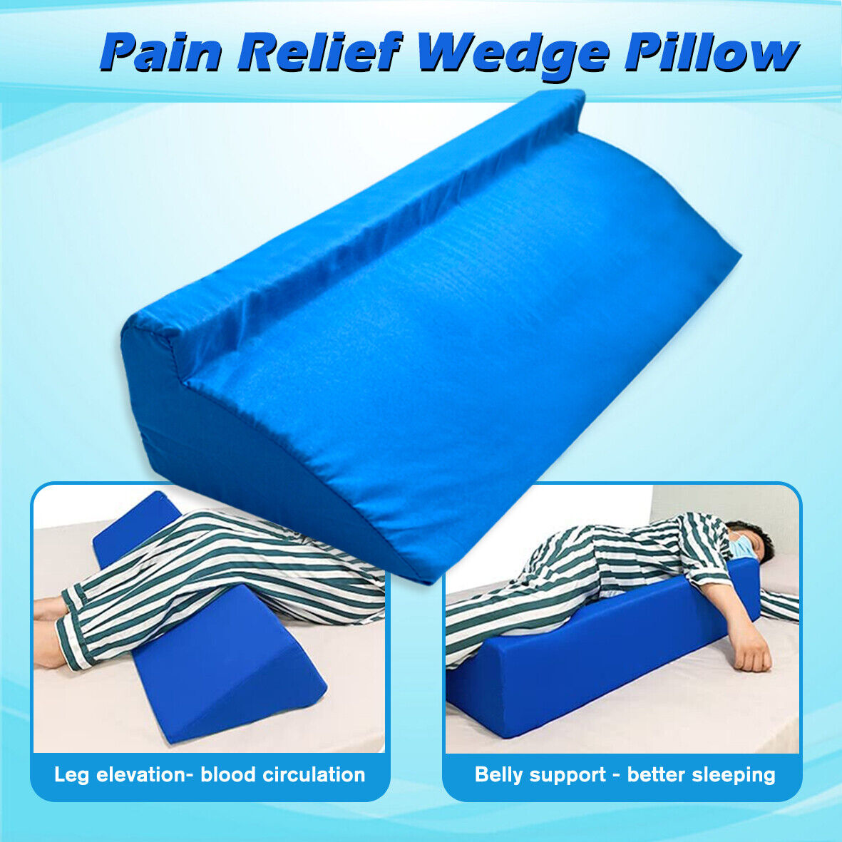 Back Support Systems The Angle System - 3 Piece Body Support Pillows - Leg  Wedge, Back Wedge and Neck Roll Pillow (Large) in 2023