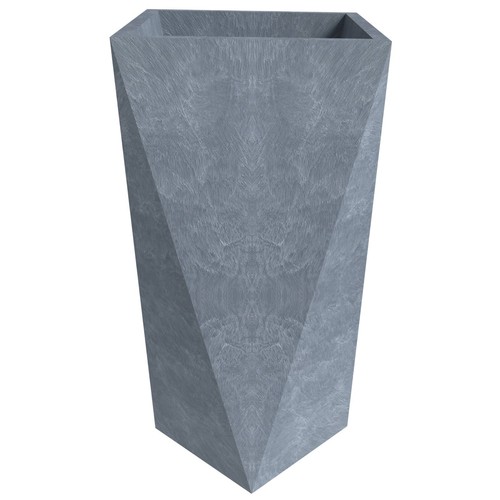 LeisureMod Aloe Modern Fiberstone and MgO Clay Tapered Square Planter - Picture 5 of 9