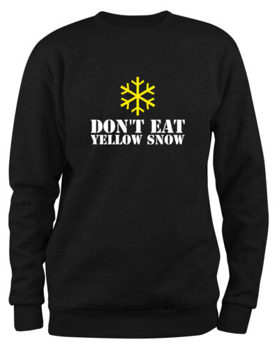 Styletex23 Sweatshirt Herren Don't Eat Yellow Snow Fun - Bild 3 von 4