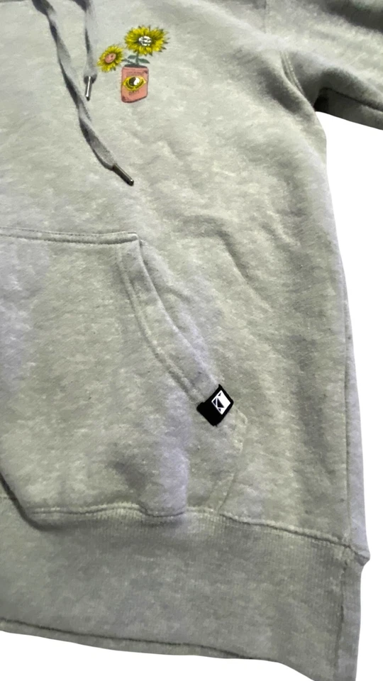 Sudadera con Capucha Dikotomy Gris Días Extraños Girasol Yin Yang Gráfico Mediano Foto 2 de 4