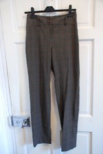 NEXT TROUSERS RETRO VINTAGE TWEED STYLE CHECK BROWN SHERLOCK 6 REGULAR