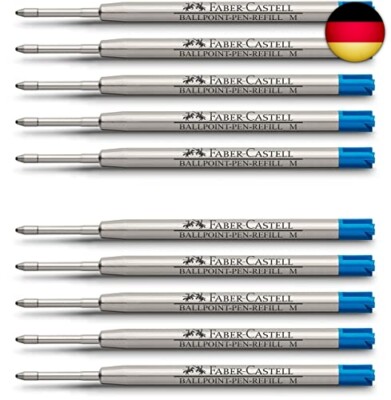 Faber-Castell 148741 - Kugelschreibermine M, blau | 10er Packung