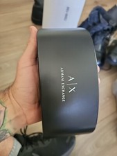 Armani Exchange A/X Black Hard Sun Eye Glasses Case EMPTY