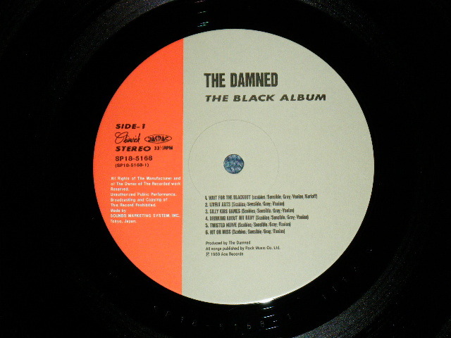 THE DAMNED THE BLACk ALBUM 帯付き、国内見本盤LP 受注生産品】 THE DAMNED THE BLACk ALBUM 帯付き 国内見本盤LP