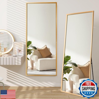 GlasFlength 58''x20'' Full Length Mirror, Elegant Full Body Mirror with Stand f