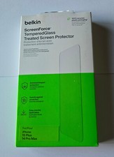NEW Belkin screenForce TemperedGlass Protector Apple iPhone 15 PLUS / 14 Pro Max