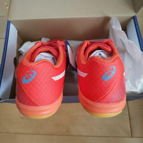 Asics Badmintonschuhe LADY GEL-BLADE 6 TOB522 NOVA ORANGE WEISS 22,5cm US5 - Bild 8 von 9