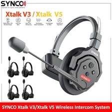 SYNCO Xtalk X3 X5 Wireless Intercom System 2.4g Communication Headset Microphone
