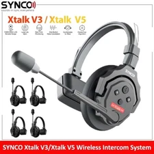 SYNCO Xtalk X3 X5 Wireless Intercom System 2.4g Communication Headset Microphone