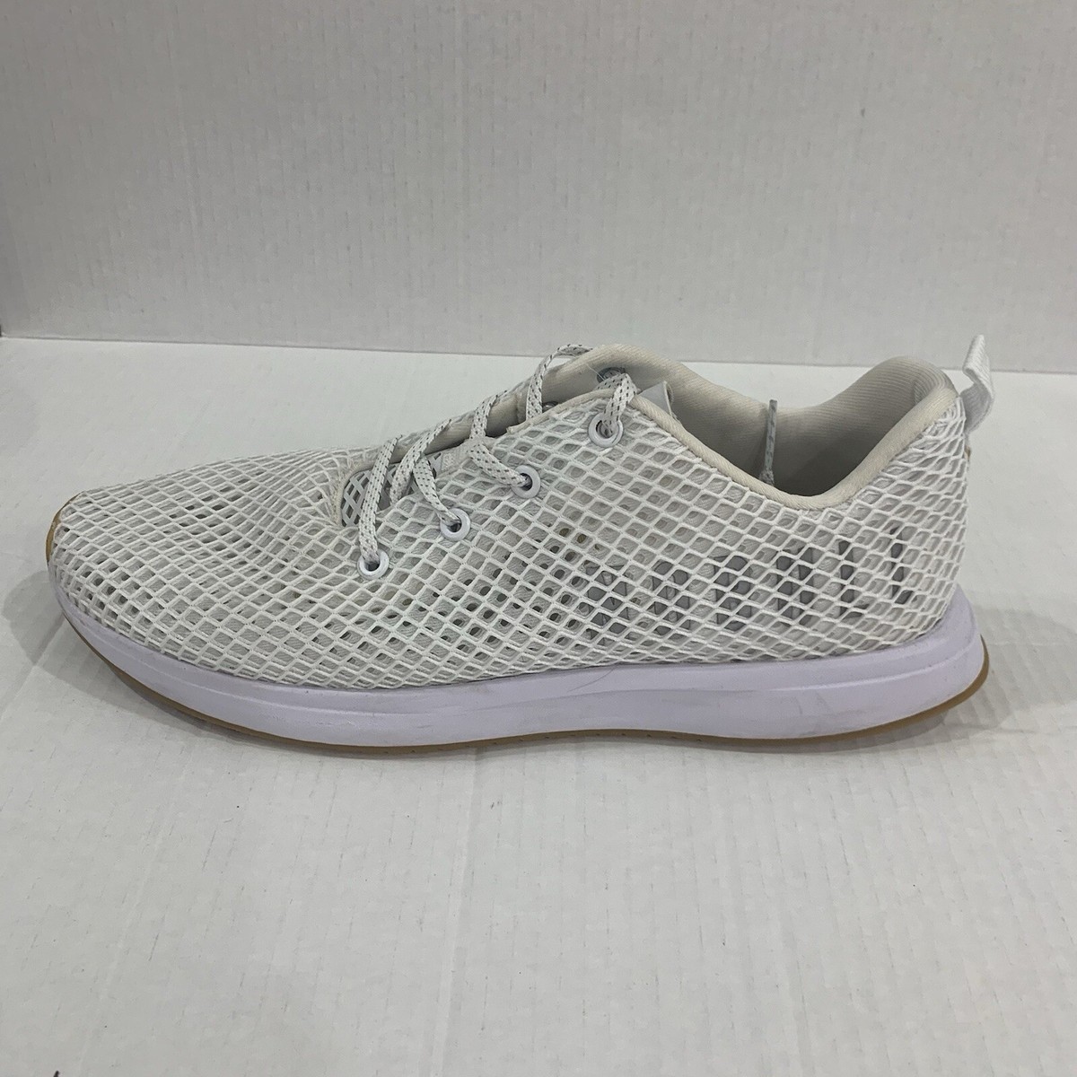 Nobull Shoes Unisex Mens 13 Womens 14.5 White Mesh Logo 