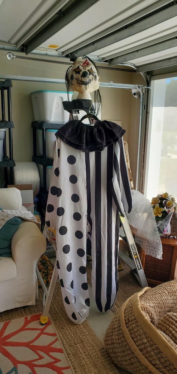Halloween Fun World Killer Clown Circus Black White Large Size 10-12 Costume  | eBay