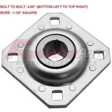 FD208R1-1/8 ST208-1-1/8N Harrow Flange Disc Bearing Unit 1-1/8" Square Bore