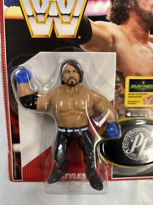 WWE Mattel Retro Series 3 AJ Styles Wrestling Action Figure 2017