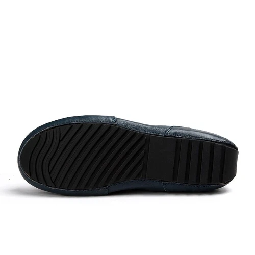 Herren Schuhe Leder Freizeit Autofahren Halbschuhe Schuhe Mokassins Sneaker Slipper - Bild 6 von 23