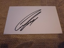 Signed Cameron Jerome Bolton Wanderers Football White Index Card