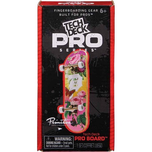 Tech Deck PRO Series (Primitive) Pro Wooden Fingerboard w/ Display Case Grindbox - Picture 2 of 10
