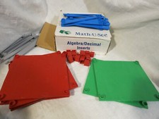 Math-U-see Manipulatives Algebra/Decimal Insert Kit - Complete Older Set