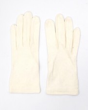 PARIS GLOVE Brand Size 7 Women's White Suede Leather Gloves