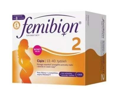 Femibion Natal 2 Schwangerschaft 56 Tabletten + 56 Kapseln Für 8 Wochen Folsäure