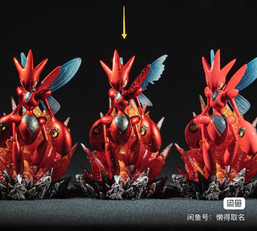 Pokemon 1/20 Scale World Figure WG Studio - Scizor & Mega Scizor