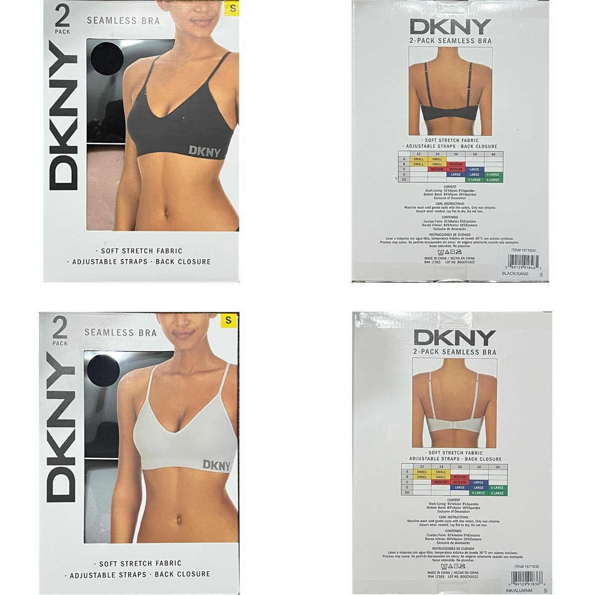 DKNY Ladies' 2 Pack Seamless Bra, Color & Size Variety | eBay DKNY Ladies' 2 Pack Seamless Bra, Color & Size Variety | eBay