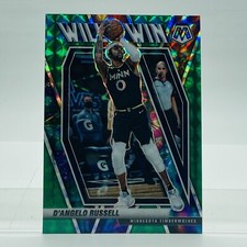 2020-21 Panini Mosaic D'Angelo Russell Will to Win Mosaic Green Prizm #11