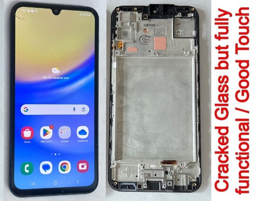 OEM Samsung Galaxy A15 5G AMOLED Display Screen Digitizer  CRK'D & FUNCTIONAL