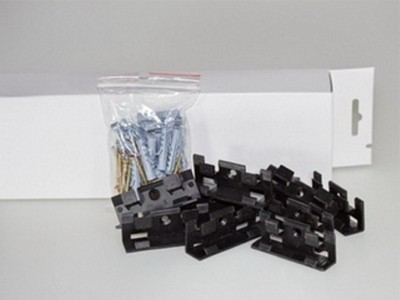 Befestigungsclips Sockelleisten Leistenclips 30 Stk. inkl Schrauben &  Dübel 15m
