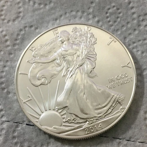 2014 American Silver Eagle 1 Troy Oz .999 Fine Silver ~ Always In Capsule