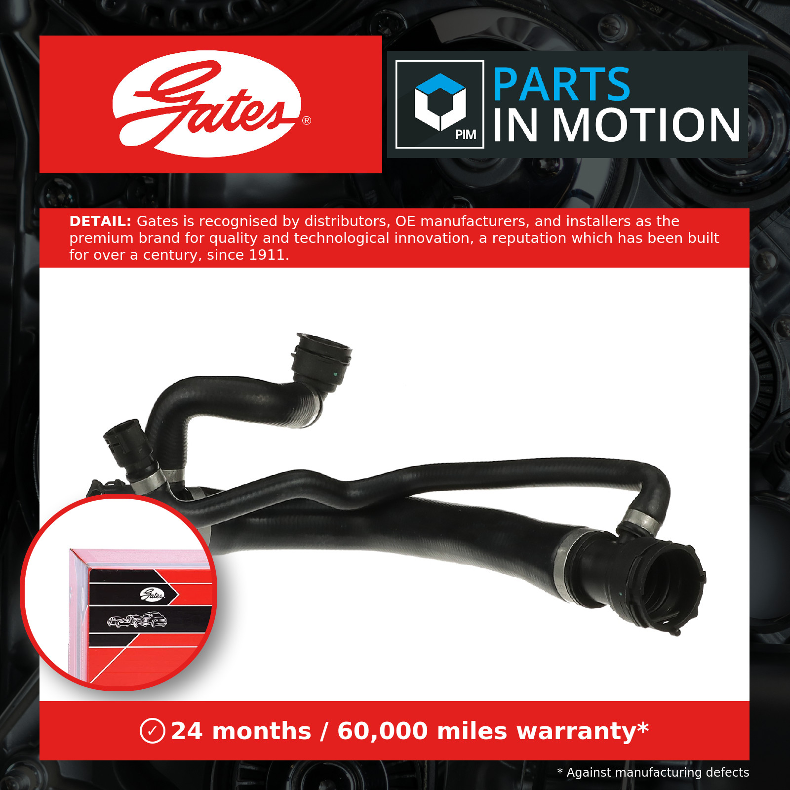 Upper GATES 05-2862 Radiator Hose for ALPINA,BMW - Image 12
