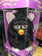 Vintage Furby 1998 ORIGINAL Witch's Cat 1st Generation Black NIB BOX OPEN NRFB